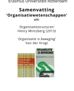 Samenvatting kernbegrippen 'Organisatiewetenschappen' Mintzberg en Van der Krogt - Belangrijkste zaken voor tentamen - Gesch. Feb 2022