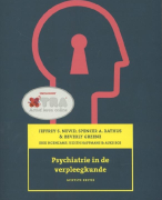 Samenvatting Psychiatrie in de verpleegkunde