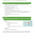 Samenvatting praktische psychofarmacologie: inleiding