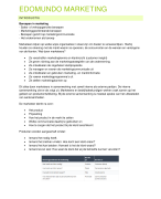 Samenvatting Edumundo Marketing