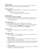 Statistics Sheet VU Psychology Selection 2022