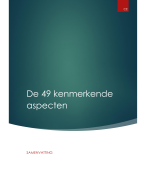 Samenvatting kenmerkende aspecten geschiedenis tijdvak 1 t/m 10