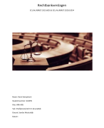 Rechtbank verslagen HAN leerjaar 1