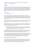 Editorial: The Dark Side of Innovation Coad, A., P. Nightingale, J. Stilgoe and A. Vezzani (2021).