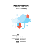 Moduleopdracht Cloud Computing - Cijfer 9 - Incl. Feedback
