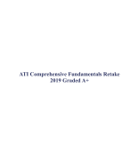 ATI Comprehensive Fundamentals Retake 2019 Graded A+