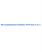 ATI RN Comprehensive Predictor 2019 Form A, B & C