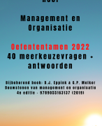 Oefen tentamen NCOI management en organisatie - Nieuw 2022 vragen en antwoorden