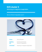 KVS cluster E samenvatting