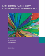 Samenvatting Vennootschappen en Rechtspersonen voor het Eindtentamen 2022! Inclusief wetsartikel en jurisprudentie.