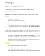 Samenvatting Sociologie KULeuven