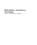 Alle Hoorcolleges en kennisclips van het vak Media-effecten