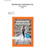 Basiskennis taalonderwijs - Samenvatting - LKT