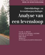 NCOI analyse van een levensloop 2022 - HBO MWD - Geslaagd April 2022 (cijfer 8,5) met feedback en nieuwe lay-out