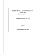 Opdracht enrichment voor de kat (vak: dierenhouderij 2) bachelor dierenzorg