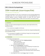 Klinische psychopathologie (DSM)