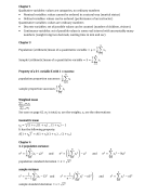 Statistics I formula sheet