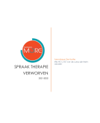 Spraak therapie - verworven compleet: alle HC, OC en cursus