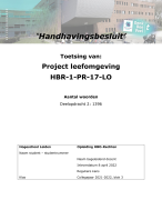 Handhavingsbesluit - Project leefomgeving (7,0 behaald)