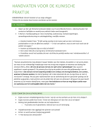 Samenvatting Handvaten in de klinische praktijk