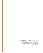 Samenvatting Leren en Onderwijsvragen
