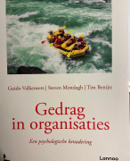 samenvatting organisatiepsychologie 1BATP - gedrag in de organisaties 