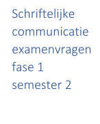 Examenvragen schriftelijke communicatie