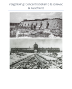 Vergelijking tussen Auschwitz en Jasenovac (2 grote concentratiekampen), wat zijn de verschillen tussen deze 2 concentratiekampen? 