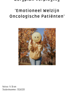 Zorgverbeterplan Emotioneel Welzijn Oncologie Patiënten - Tips een aanbevelingen om emotioneel welzijn te verhogen