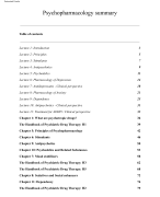 Psychopharmacology summary (Utrecht University)