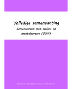 Volledige samenvatting samenwerken met ouders en mantelzorgers (SOM) (2 LA) (2021-2022)