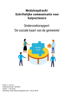 NCOI Schriftelijke Communicatie voor Hulpverleners - Social Work (2022 met nieuwe lay-out) - Maak een Sociale Kaart - Cijfer 9 met feedback