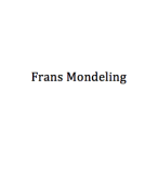 Frans Mondeling Examencommissie