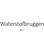 PowerPoint Waterstofbruggen VWO