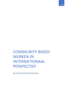 samenvatting community based werken in internationaal perspectief 