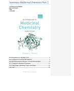 Samenvatting Medicinal Chemistry (van Molecuul tot Medicijn)