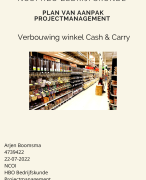 NCOI moduleopdracht Projectmanagement 2022 - Verbouwing Winkel Cash Carry - Geslaagd met een 9 met Feedback