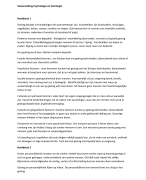 Psychologie en Sociologie