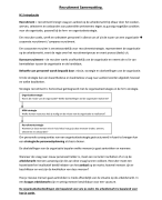 Recruitment samenvatting