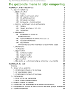 Anatomie & fysiologie - De gezonde mens in zijn omgeving (hoofdstukken 4 - 5 - 6 - 7 - 14)