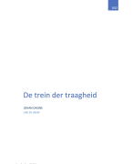 De trein der traagheid SAMENVATTING
