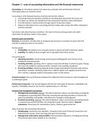 Financial accounting summary chapter 1-6