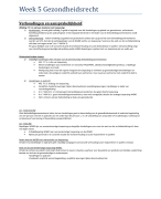 gezondheidsrecht (Master) samenvatting week 5 
