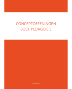 Oplossingen Pedagogie conceptoefeningen/schema's