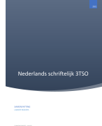 Samenvatting Nederlands schriftelijk 3TSO