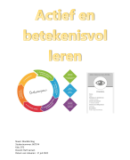 Actief en betekenisvol leren
