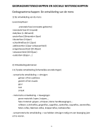 Samenvatting gedragswetenschappen 2e graad doorstroom
