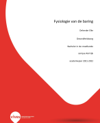 CURSUS Fysiologie van de baring