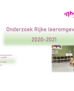 Onderzoek rijke leeromgeving 