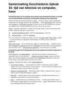 tijdvak 10 tijd van televisies en computers samenvatting havo